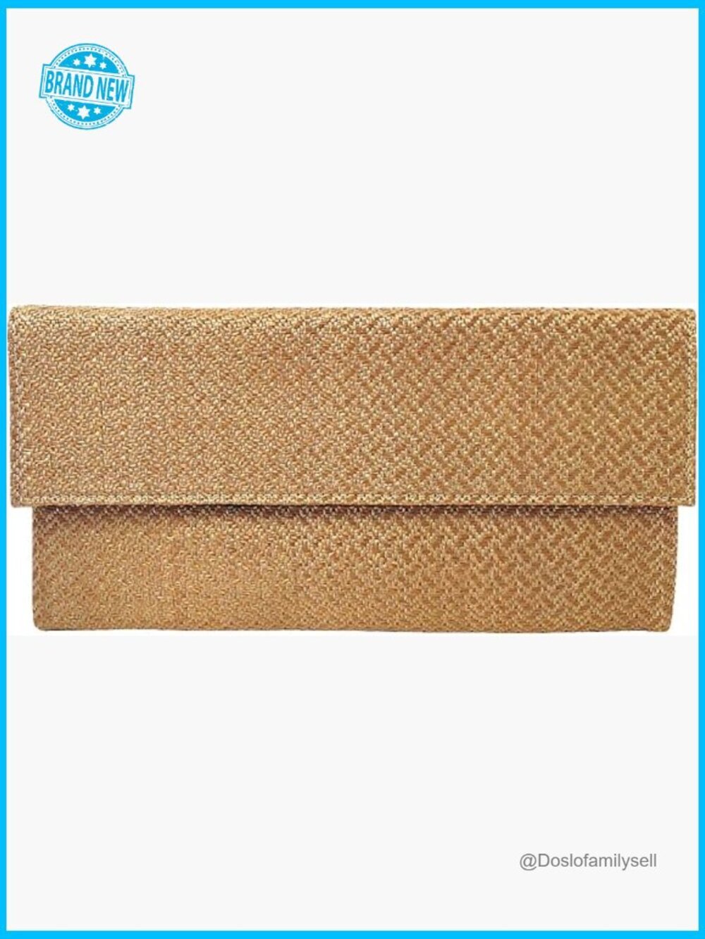 Raffia Chevron Clutch Crossbody Bag Detachable Chain Straw Woven Summer Beach